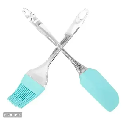 Rubber Spatula With Cooking Brush Set Pack Of 2