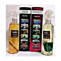 Toby Air Freshener Spray - Oud and Bouquet | Long-Lasting Fragrance | (250 ml) (Pack of 2)-thumb1