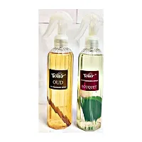 Toby Air Freshener Spray - Oud and Bouquet | Long-Lasting Fragrance | (250 ml) (Pack of 2)-thumb2