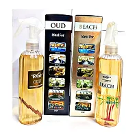 Toby Air Freshener Spray - Oud and Beach | Long-Lasting Fragrance | (250 ml) (Pack of 2)-thumb1