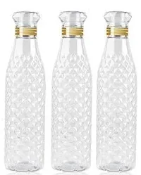 Water bottle set of 3,Crystal Diamond Texture, water bottle - 1000 ml(1 Liter)-thumb1