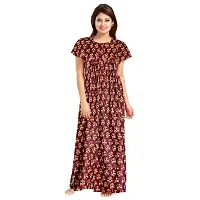 Royal RAJOTIYA Women's Cotton Printed Night Dress Maxi Gown Nighties Nighty Nightwear Inner  Sleepwear (Combo Pack of 2)-thumb1