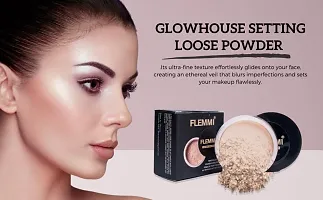 Glowhouse Make Up Combo Kit For Girls  Women, 1Makeup Fixer, 1 Primer, 2 In 1 Concealer And Highlighter Stick, 1 High Definition Foundation, 1 compact powder-thumb1