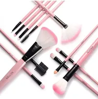 Glowhouse 24 Pcs pink color professional makeup brush set (24 Pcs Makeup Brush Set)-thumb1