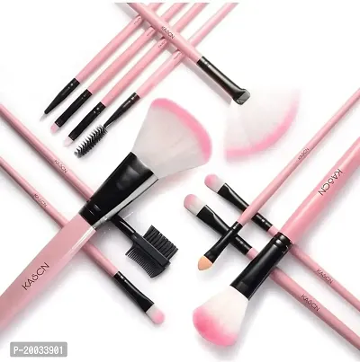 Glowhouse 24 Pcs pink color professional makeup brush set (24 Pcs Makeup Brush Set)-thumb2