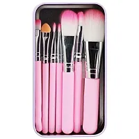 Glowhouse Beauty New Nude 18 Color EyeShadow Pallete With 7Pc Pink Brush, Shimmery Finish-thumb2