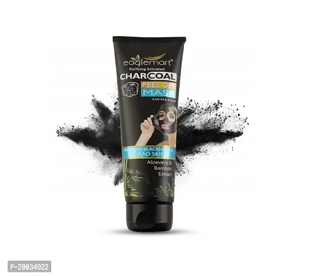 Glowhouse Charcoal Anti-Blackhead , Deep Cleansing, Purifyin Peel Off Mask - (Pack of 1)-thumb0