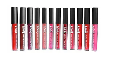 Glowhouse 12 pcs Matte liquid lipstick set (Set of 12) Multicolor-thumb4