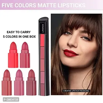 Glowhouse Liquid Lipstick 5in1, 3in1 Kajal, 1 Eyeliner And 3in1 Mascara For Women and Girls Wounderful Gift Option To Your Loved One On Any Occasion (Pack of 4)-thumb2