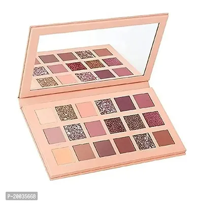 Glowhouse Nude Eyeshadow Palette and Textured Rose Gold Eyeshadow Shimmer,Matte Finish Professional Combo - 36 g (Multicolour)