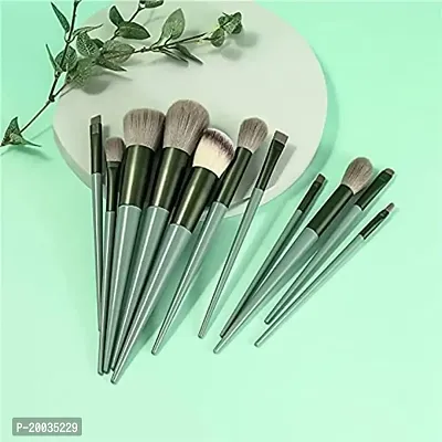 Glowhouse 13pc Celebrity Makeup Brush Set With Soft Fluffy Pouch Cosmetic Makeup Brush (Pack of 13) - Multicolor-thumb3