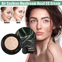 Glowhouse 3 in 1 CC and BB Foundation Cream Water Proof Concealer Foundation Cream with Mushroom Head 3 in 1 Air Cushion (20g)-thumb2