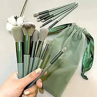 Glowhouse 13pc Celebrity Makeup Brush Set With Soft Fluffy Pouch Cosmetic Makeup Brush (Pack of 13) - Multicolor-thumb3