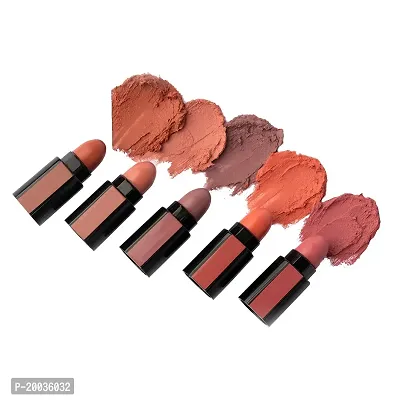 Glowhouse Beauty Makeup Kit for Girls, Lipstick Combo Set 5 Shades in 1 Nude Edition Matte Lipsticks with Nude Edition and Rose Gold Edition (36 shades in 2) Eyeshadow Palette-thumb4