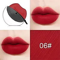 Glowhouse Apple shape matte finish Lip shaped ldesigned lipsticks lips Red and Maroon combo of 2 for girls Long lasting non resistant-thumb2