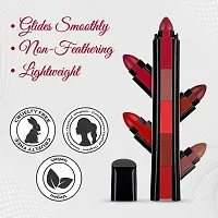 Glowhouse Fabulous 5in1 Lipsticks Matte Finish Combo Pack for Women, Red and Nude Edition-thumb3