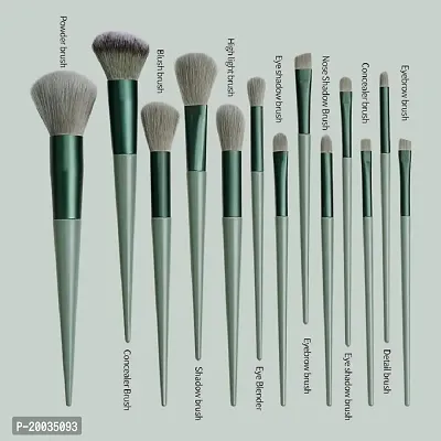 Glowhouse Makeup Brush Set Kit 13 Pcs Eye Shadows Make Up Brushes Eyeliner Brushes Blending Face Powder Blush Cosmetics Brushes Tool Kit Compatible with Travel Makeup Bag-thumb2