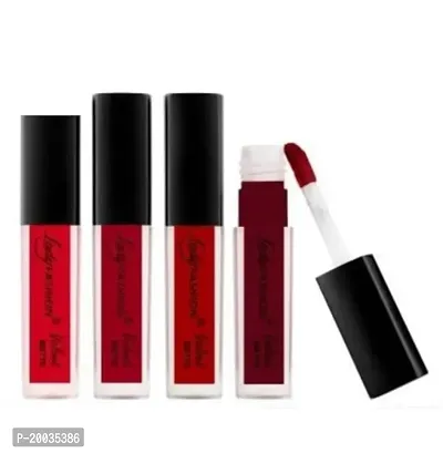 Glowhouse Matte Finish, Non-Sticky and Non-Drying, Sensational Liquid Matte Red Edition 4 SHADE