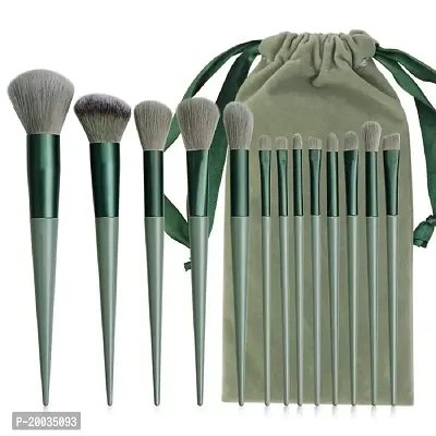 Glowhouse Makeup Brush Set Kit 13 Pcs Eye Shadows Make Up Brushes Eyeliner Brushes Blending Face Powder Blush Cosmetics Brushes Tool Kit Compatible with Travel Makeup Bag