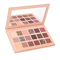 Glowhouse Nude Eyeshadow Palette and Textured Rose Gold Eyeshadow Shimmer,Matte Finish Professional Combo - 36 g (Multicolour)-thumb4