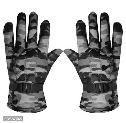 Comfortable Black Winter Gloves Pack Of 1-thumb0