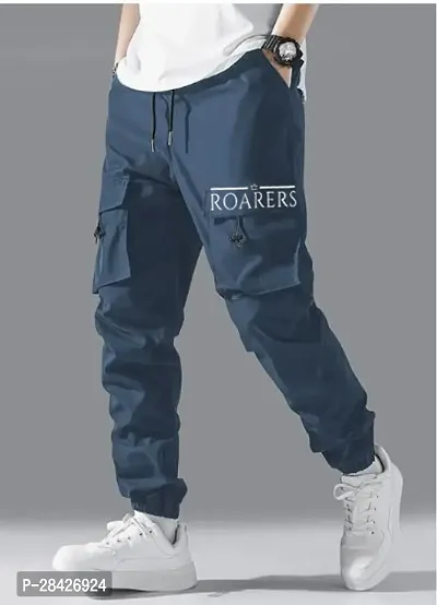 Stylish Polyester Solid Cargo Pant For Men