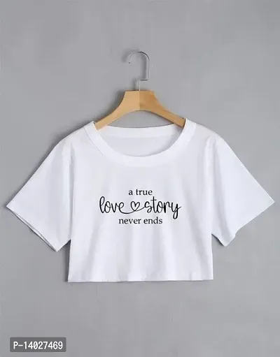 Crop Top For women Half Sleeve Pure Cotton High Quality Fabric-thumb0