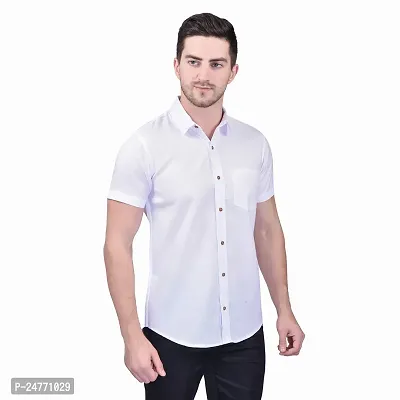 PRINTCULTR Men's Cotton Blend Casual Designer Shirt | Regular Slim Fit Solid Formal Shirt | | (PCHS4)-thumb3