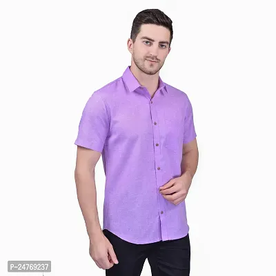 PRINTCULTR Men's Cotton Blend Casual Designer Shirt | Regular Slim Fit Solid Formal Shirt | | (PCHS2)-thumb3