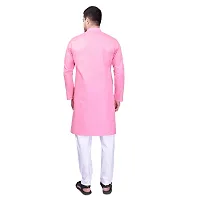 PRINTCULTR Men's Cotton Traditional Kurta Pyjama Set | Regular Long Sleeve Solid Kurta | Elastic Waistband Pyjama | (CKP10)-thumb4