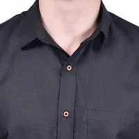 PRINTCULTR Men's Cotton Blend Casual Designer Shirt | Regular Slim Fit Solid Formal Shirt | | (PCHS7)-thumb3