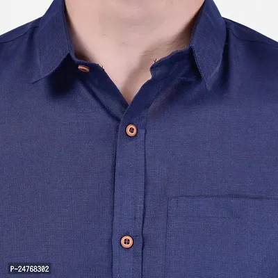 PRINTCULTR Men's Cotton Blend Casual Designer Shirt | Regular Slim Fit Solid Formal Shirt | | (PCHS3)-thumb4