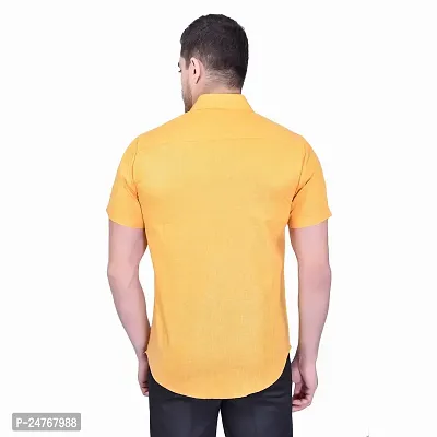 PRINTCULTR Men's Cotton Blend Casual Designer Shirt | Regular Slim Fit Solid Formal Shirt | | (PCHS11)-thumb4