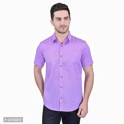 PRINTCULTR Men's Cotton Blend Casual Designer Shirt | Regular Slim Fit Solid Formal Shirt | | (PCHS2)-thumb0