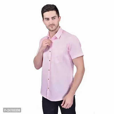 PRINTCULTR Men's Cotton Blend Casual Designer Shirt | Regular Slim Fit Solid Formal Shirt | | (PCHS9)-thumb2