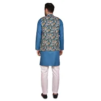 Stylish Men Silk Kurta, Pyjama with Jacket Set-thumb1