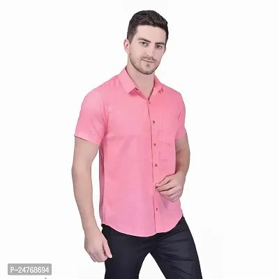 PRINTCULTR Men's Cotton Blend Casual Designer Shirt | Regular Slim Fit Solid Formal Shirt | | (PCHS8)-thumb3