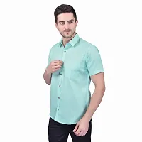 PRINTCULTR Men's Cotton Blend Casual Designer Shirt | Regular Slim Fit Solid Formal Shirt | | (PCHS12)-thumb1