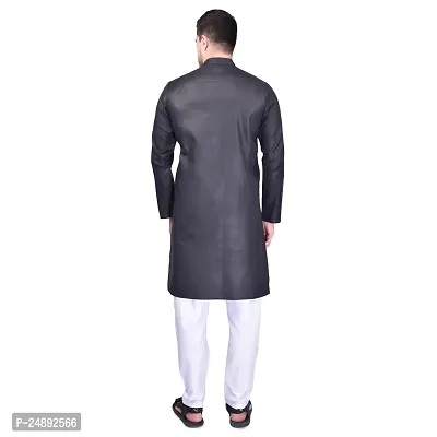 Stylish Men Silk Kurta with Pyjama Set-thumb2