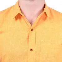 PRINTCULTR Men's Cotton Blend Casual Designer Shirt | Regular Slim Fit Solid Formal Shirt | | (PCHS11)-thumb4