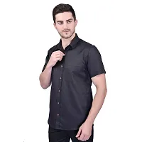 PRINTCULTR Men's Cotton Blend Casual Designer Shirt | Regular Slim Fit Solid Formal Shirt | | (PCHS7)-thumb1