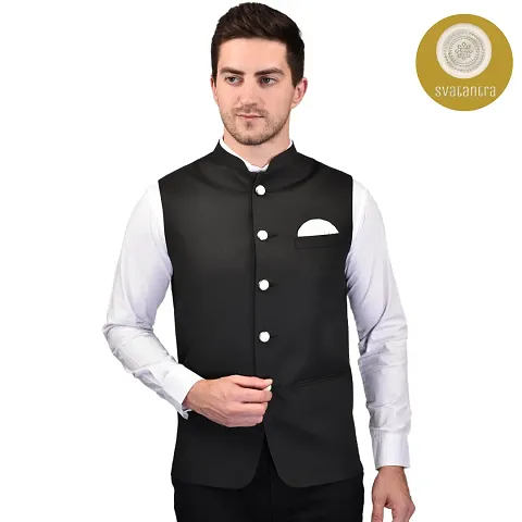 Reliable Cotton Blend Nehru Jackets For Men