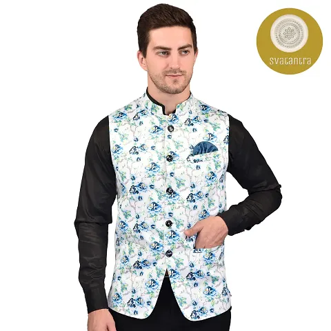 Reliable Blend Nehru Jackets For Men