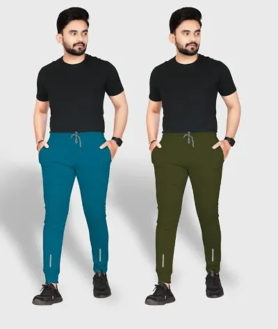 Best Selling Polyester Regular Track Pants For Men 