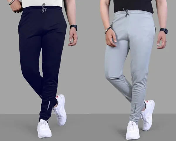 New Launched Polyester Regular Track Pants For Men 