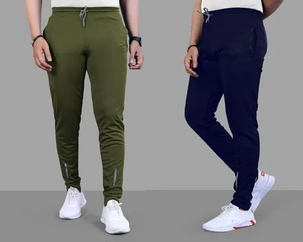 Best Selling Polyester Regular Track Pants For Men 