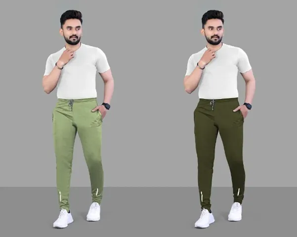 New Launched Polyester Regular Track Pants For Men 