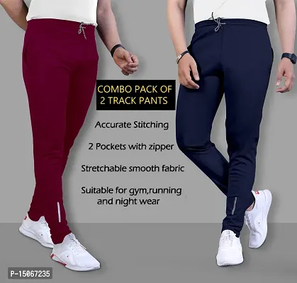 Premium Men Track pants | Original | Very Comfortable | Perfect Fit | Stylish | Good Quality | Men  Boy Lower Pajama Jogger | Gym | Running| Jogging | Yoga | Casual wear | Loungewea-thumb3