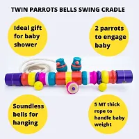 Pyengora Baby Jhula Cradle stick,Thottil Kili Kambu with 5MT Rope, Baby Cradle Swing hanger Stick-thumb1