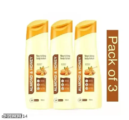 Honey And Almonds Ultimate Nourishing Body Milk Lotion 100 Ml Each, Pack Of 3